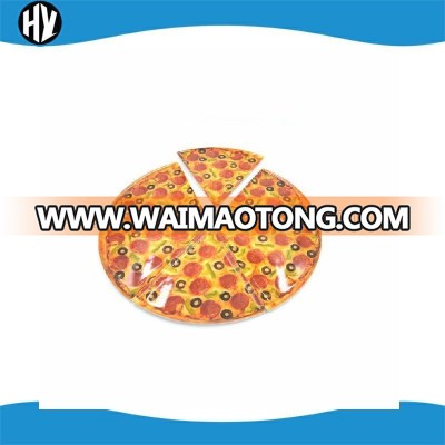 Hot sale divided melamine pizza plate with different decals